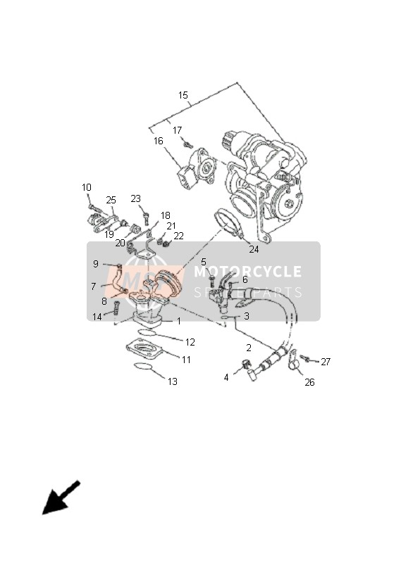 1B9F13741000, Support De Durite A, Yamaha, 0